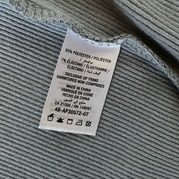 Back Slit Pencil Skirt - Stretch Rib Jersey Knit - Midi - Bodycon - Light Grey - Picture 11 of 13